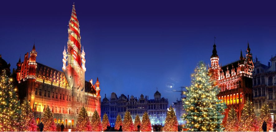 Julemarked i EU´s hovedstad Bruxelles