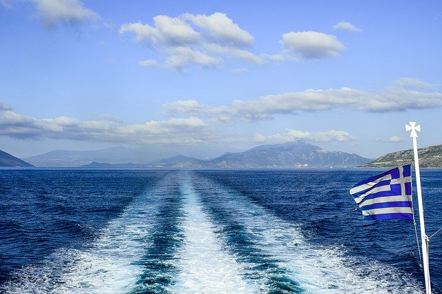 Øhop - Færge i Grækenland