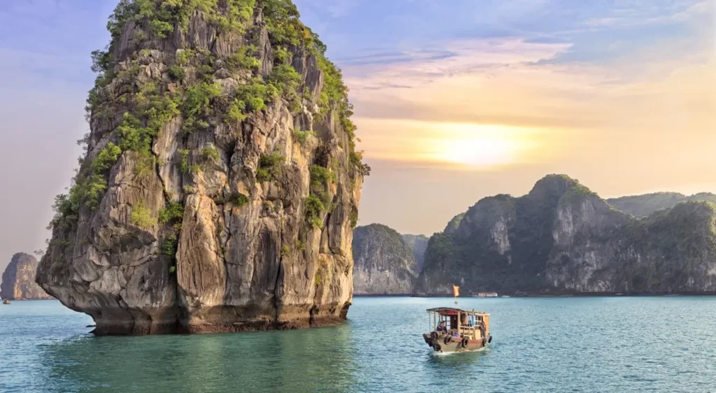 Smuk landskab på rejse til Vietnam