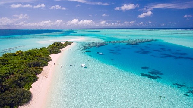 Strand og vand i Maldiverne